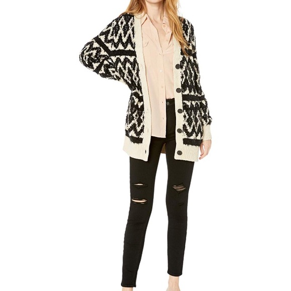 NWT Lucky Brand Fair Isle Cardigan Sweater - Picture 3 of 7